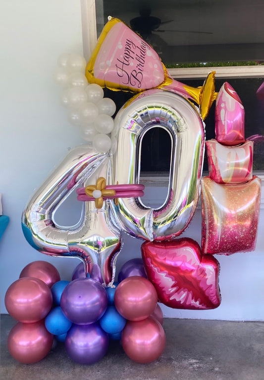 Medium Number Balloon Bouquet